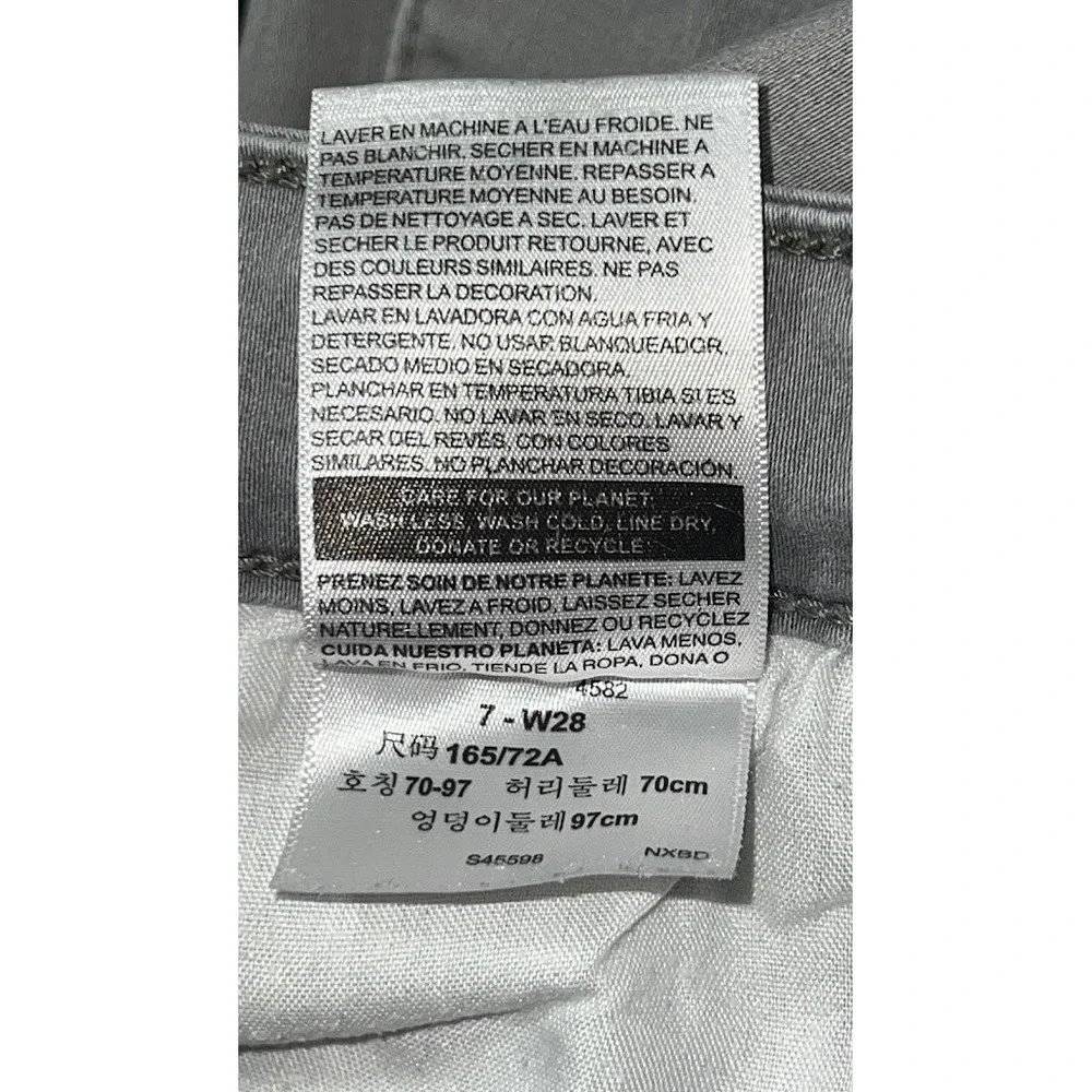 Denizen from Levi's Womens Low Rise Jegging‎ Light Gray Skinny Jeans Size 7 W28